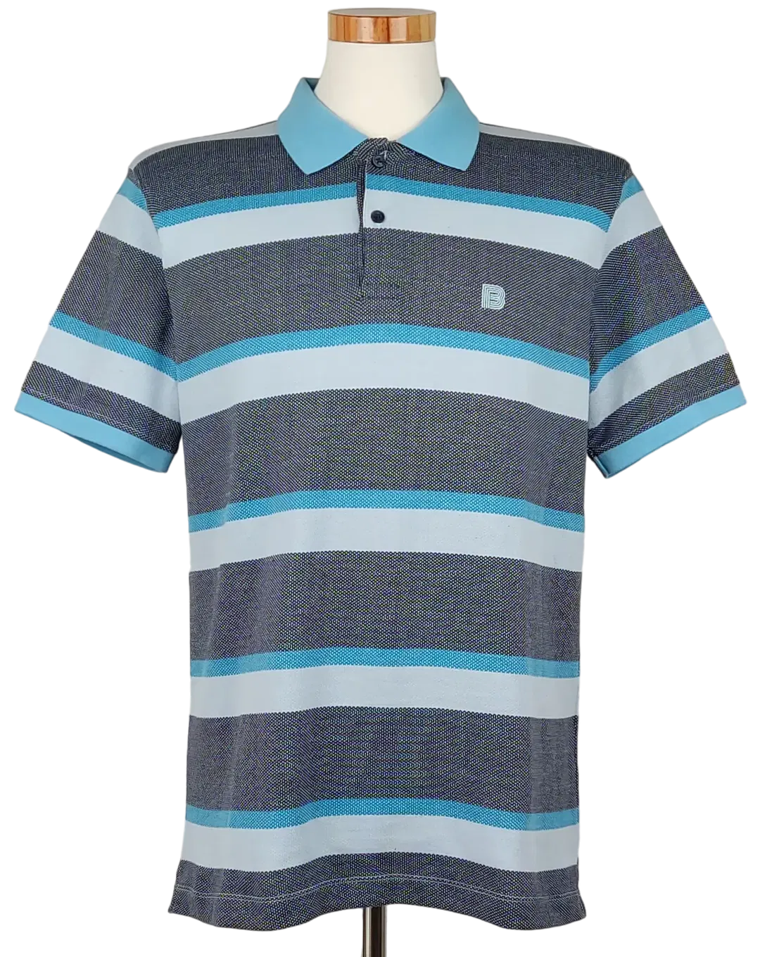 Baldessarini Herren Polo Shirt, blau - Gr. L  - Bild 1