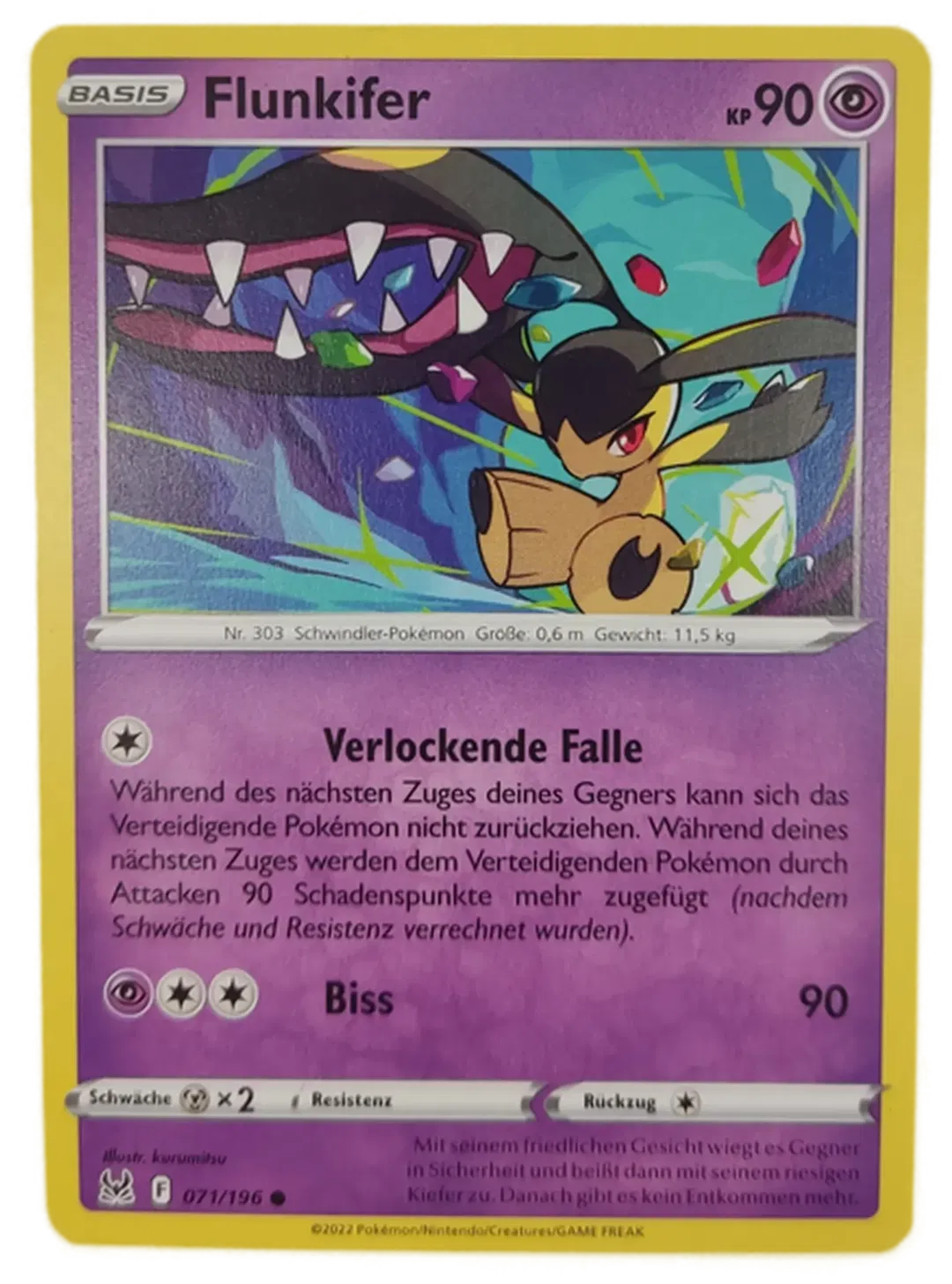 Pokémon Sammelkarte Basis Flunkifer - Bild 1