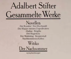 Buch Adalbert Stifter Gesammelte Werke in 6 Bänder inkl. Bergkristall und Nichts auf der Welt geht über ein Herz - Bild 3