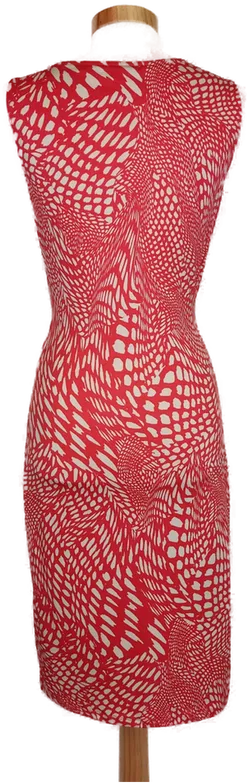 Esprit Damen Kleid rot/weiß gemustert - S/36 - Bild 2