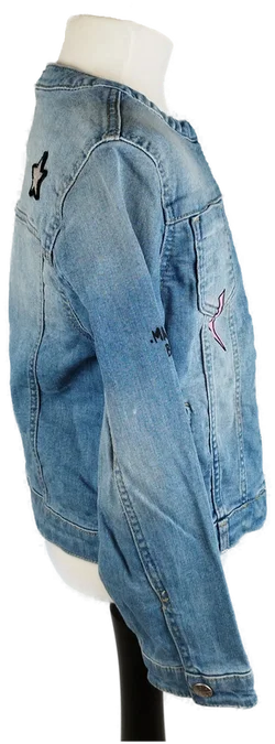 C&A Girls Jeans Jeansjacke - Gr. 122 / 98% Baumwolle - Bild 2