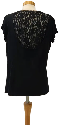 Damenkurzarm T-Shirt schwarz - Gr. 34 - Bild 3