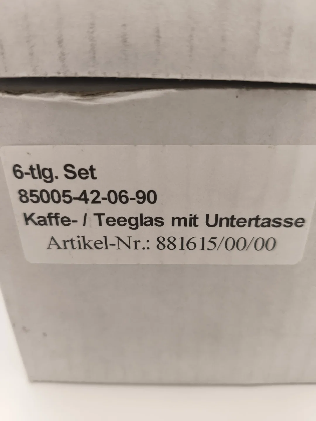 6 Stk. Kaffeeglas, Teeglas, Punschglas, mit Untersetzer – Bild 4