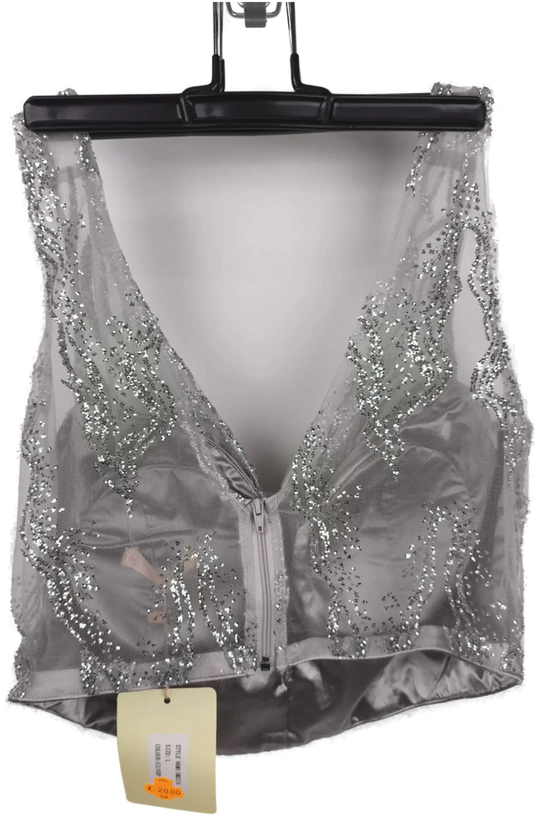 Ballkleid 2-teilig, silber, Eva & Lola, Gr. L – Bild 7