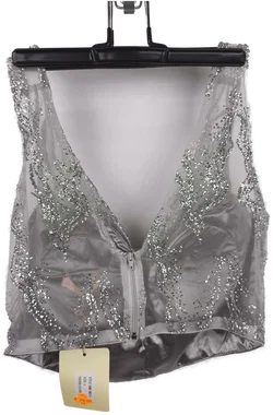 Ballkleid 2-teilig, silber, Eva & Lola, Gr. L - Bild 7