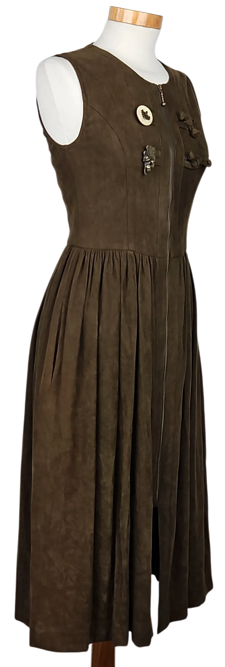 SPORTALM Damen Trachtenkleid (Dirndl), braun - Gr. 152/ S  – Bild 2