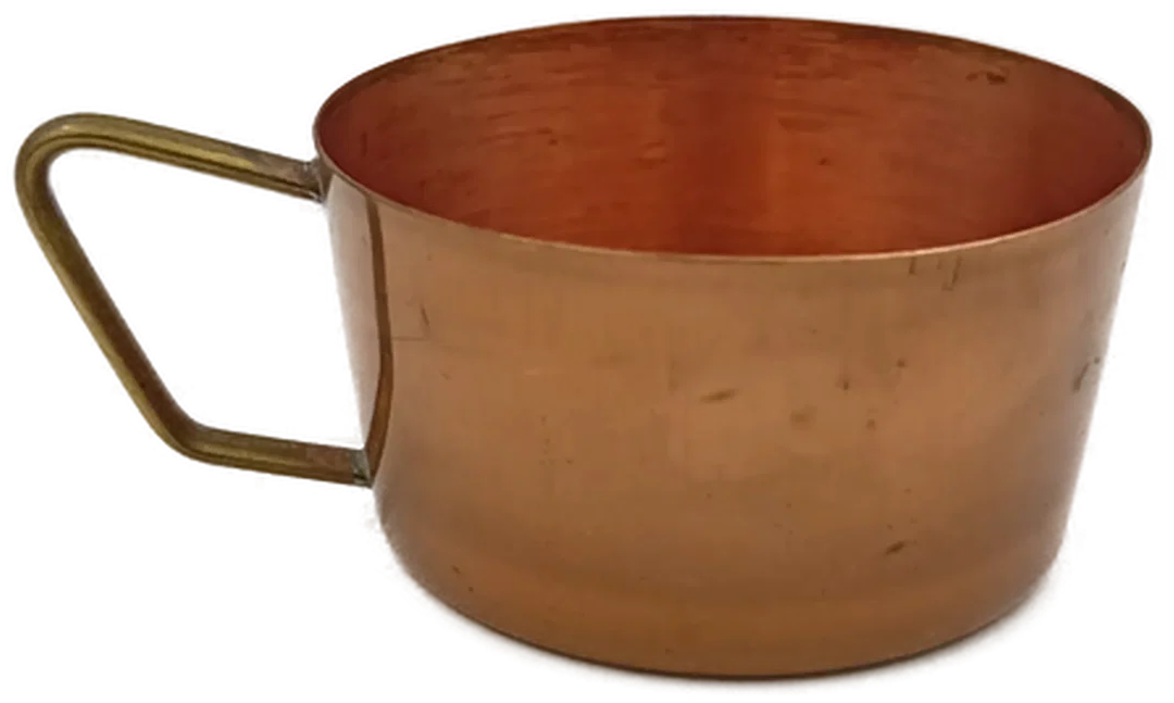 Vintage Kupfer-Tassen Set (6-teilig) – Bild 5