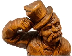 Brienzer Holzfigur „Der lebensfrohe Herr“ – Handgeschnitzt, 52cm – Vorschau 2