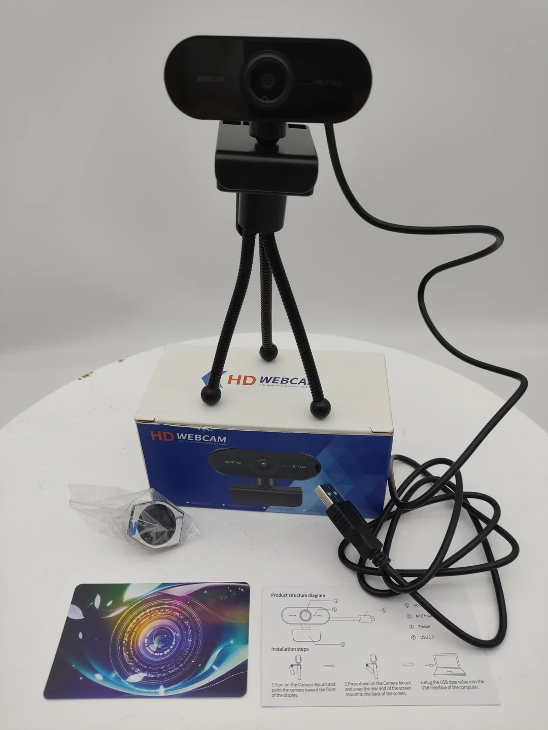 HD 1080p Webcam Drehbarer Clip | Home-Office-Freund - Bild 1