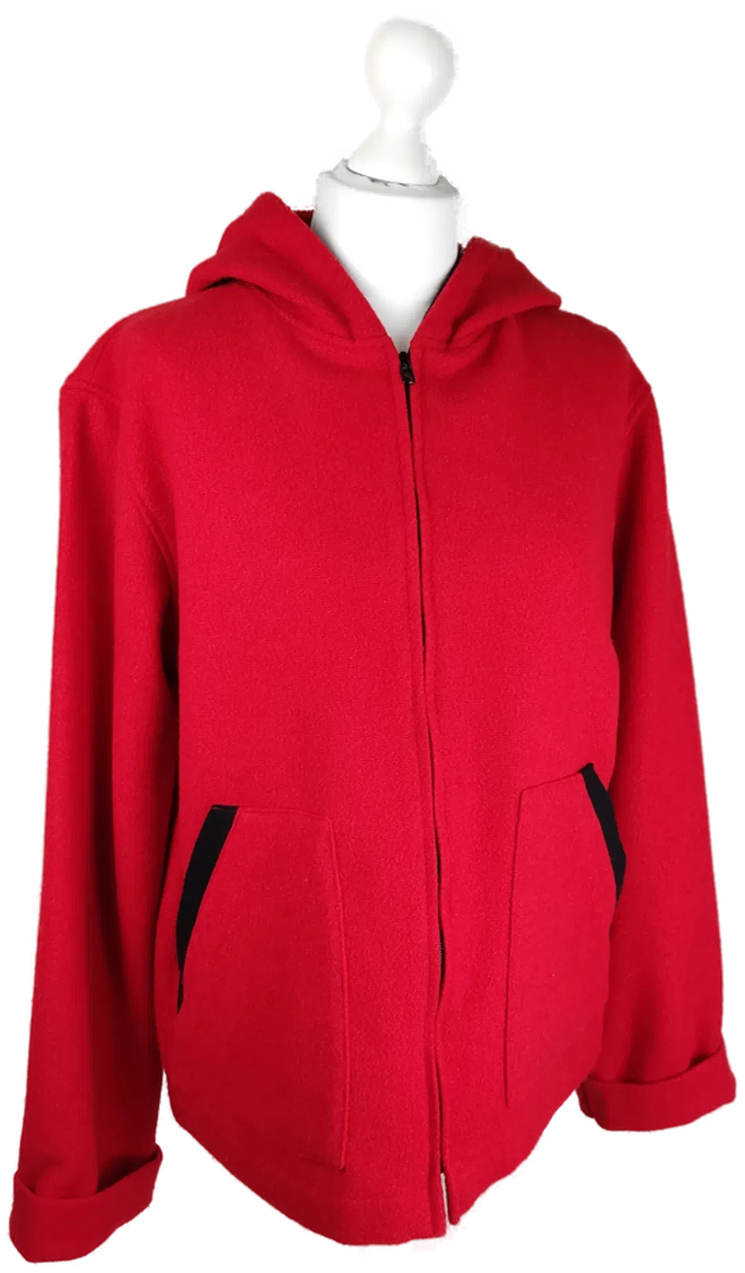 Damen Kaputzenjacke aus reiner Schurwolle GR. S; professionell gereinigt - Bild 1