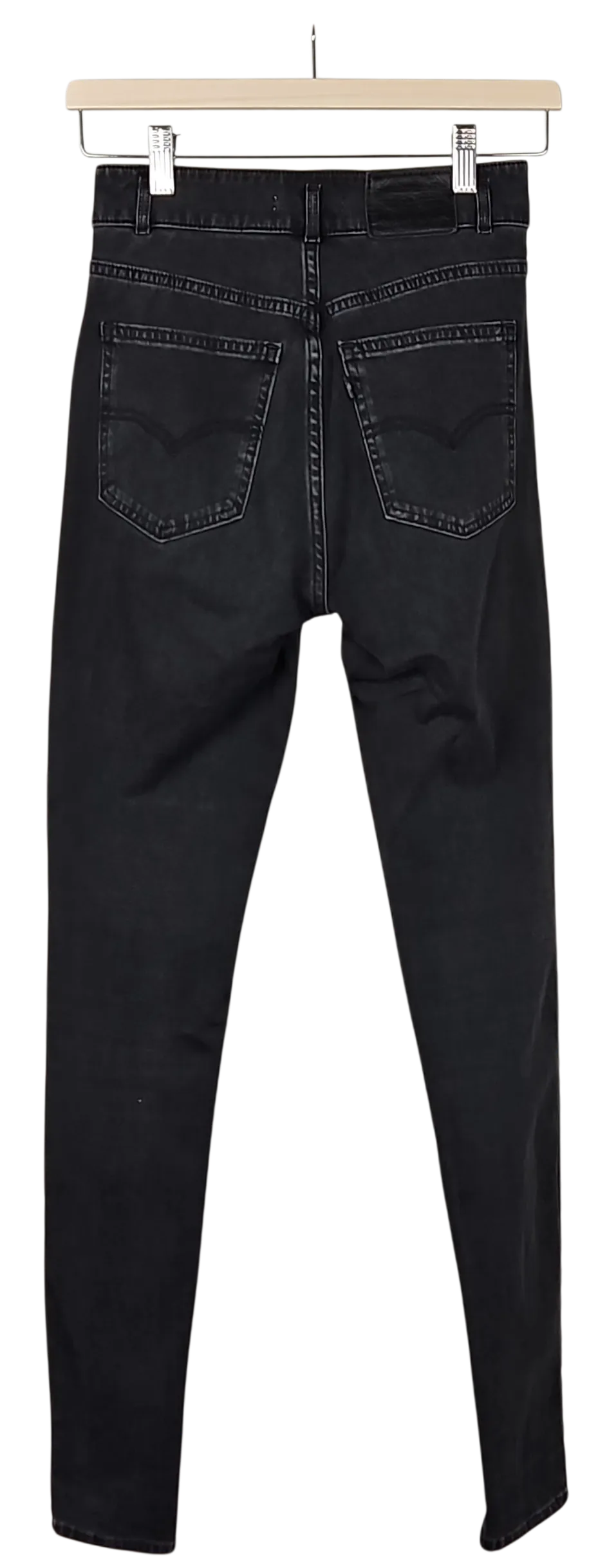 Levis Mile High Super Skinny Damen Jeans, schwarz - Gr. W26/L32 – Bild 2