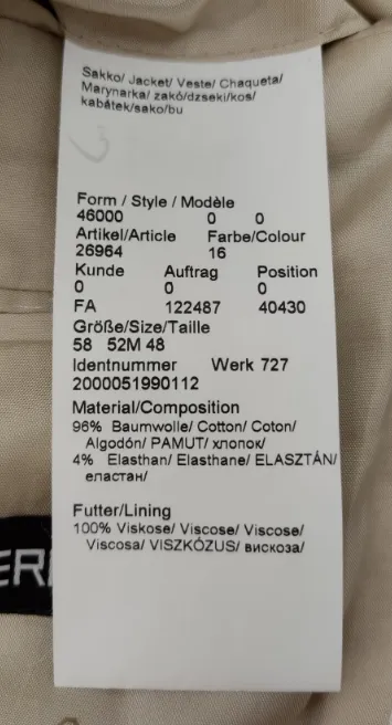 Lagerfeld - Herrenblazer Gr. 52 – Bild 6