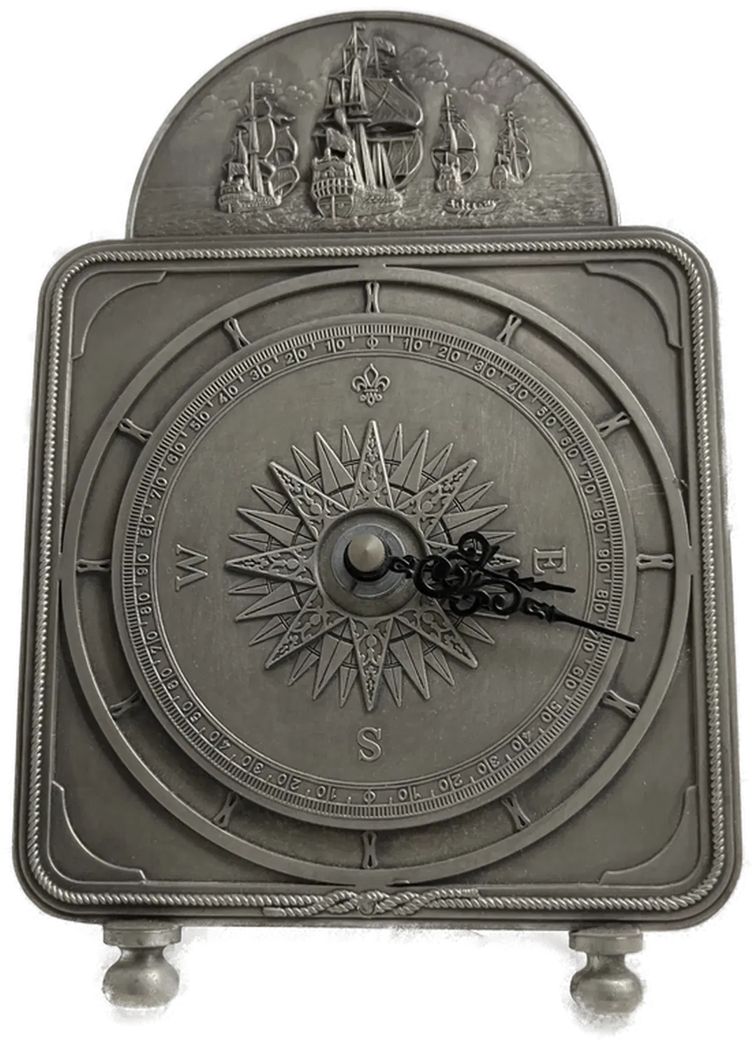 Vintage Zinnuhr in exzellenter Qualität - Dekoratives Sammlerstück - Bild 1