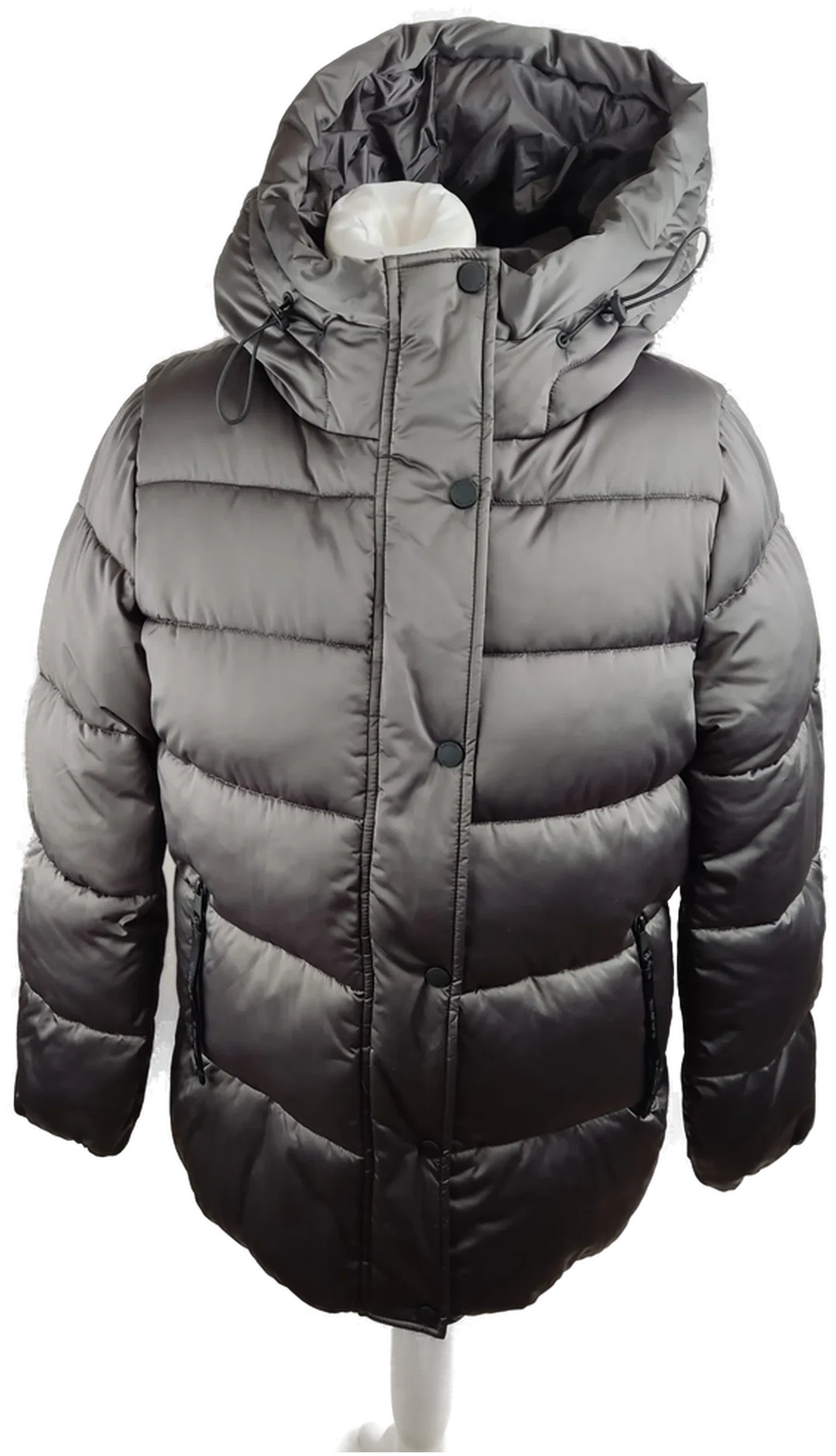 s.Oliver Damen-Winterjacke Grau Mit Kapuze | Winterklassiker – Bild 1
