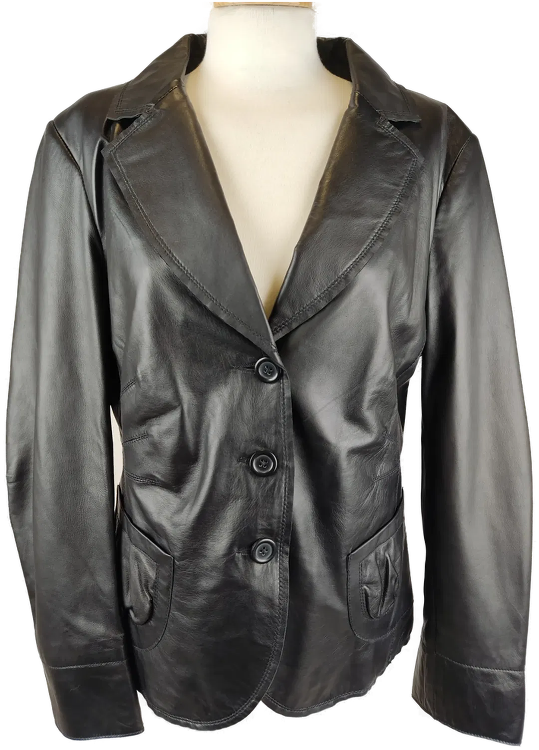 MADELEINE Damen-Lederjacke schwarz - XL/42 - Bild 1