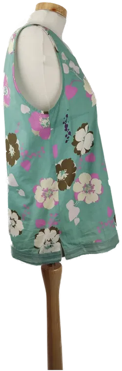 Jackpot Damen-Blusentop grün geblümt - M/38 - Bild 3