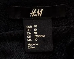 H&M Damen Midikleid schwarz Gr. L - Bild 3