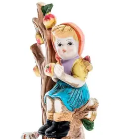 Figuren Mädchen im Apfelbaum  im Stil einer Hummel Figur - Bild 2