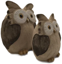 2 Eulen, Dekofiguren - Bild 2