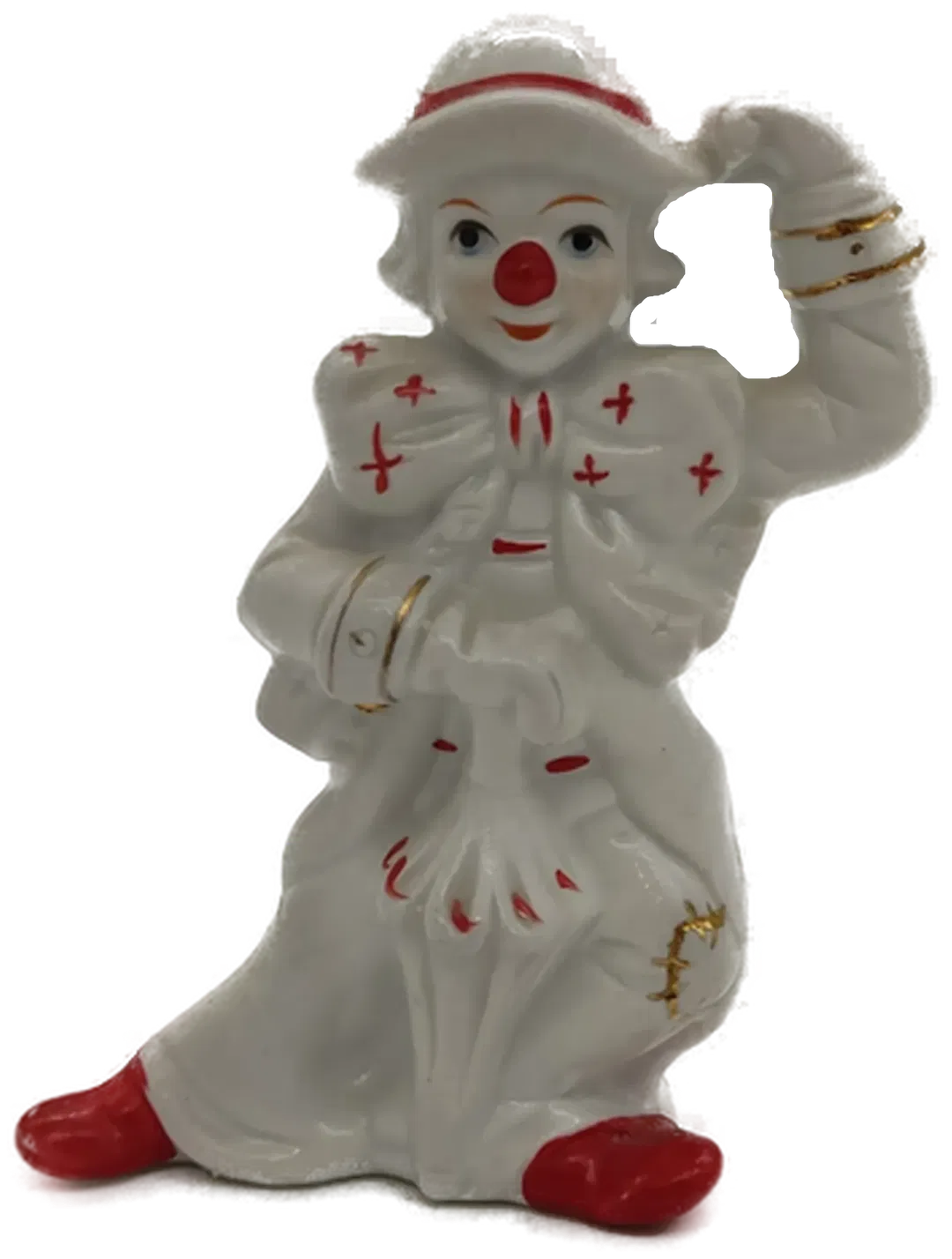 Porzellanfigur Clown von Gilde, ca. 14,5 cm, Handarbeit - Bild 1