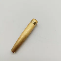 Mini-Füllhalter, gebürstete Oberfläche, vergoldet, No-Name, Edelstahlfeder  - Bild 5