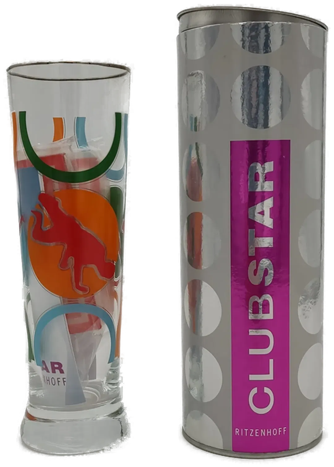 Ritzenhoff Club Star - Dekoratievers Bier Glas mit Untersetzer  - Bild 1