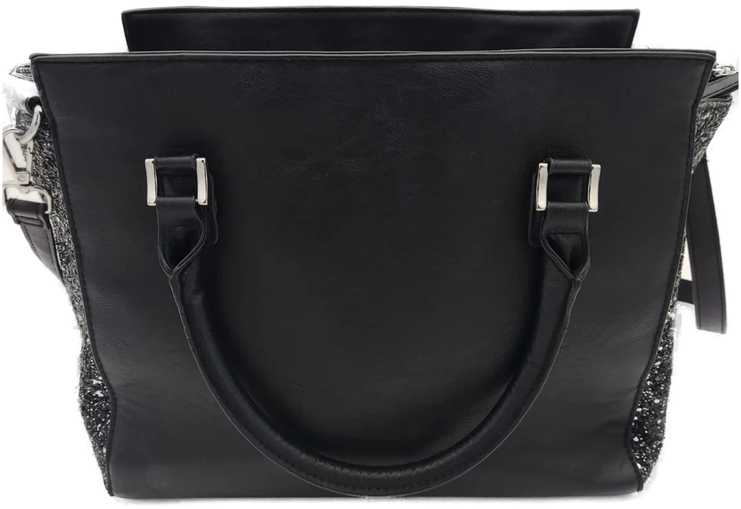 Catwalk Damen Handtasche - schwarz mit Glitzer  – Bild 2
