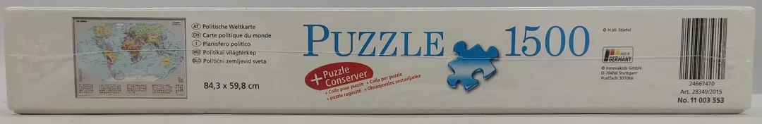 Puzzle "Politische Weltkarte" 1500 Stück inkl. Puzzle Conserver – Bild 3