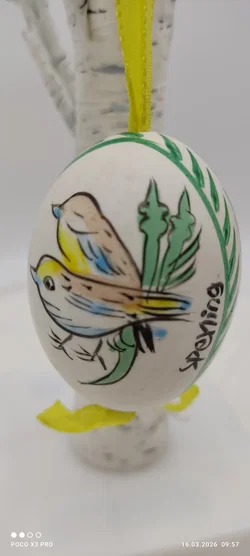 Handbemalte Ostereier-Set Eduscho Zum Aufhängen | Ohne Baum - Bild 5