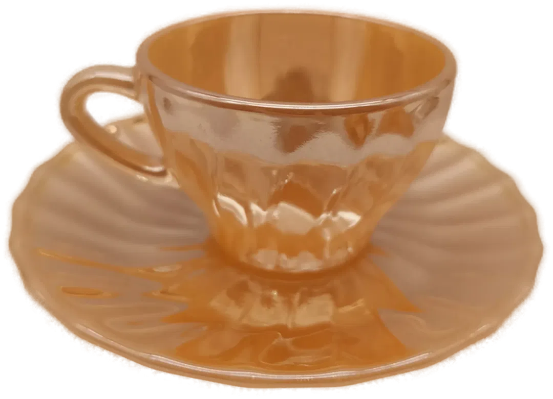 Mokkaservice, Opalglas, Termocrisa, Vintage 50er Jahre - Bild 1