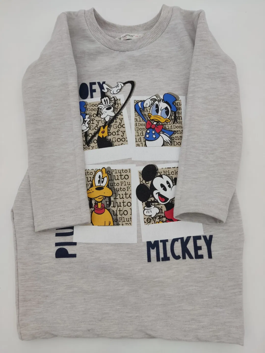Pop Fashion KInder Sweater Kleid Grau Gr. 104 - Bild 1
