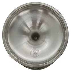 Zinnkelche - 6er Set - BMF (Bayerische Metallwarenfabrik), Rein Zinn 95 %, Reliefdekor - Bild 4