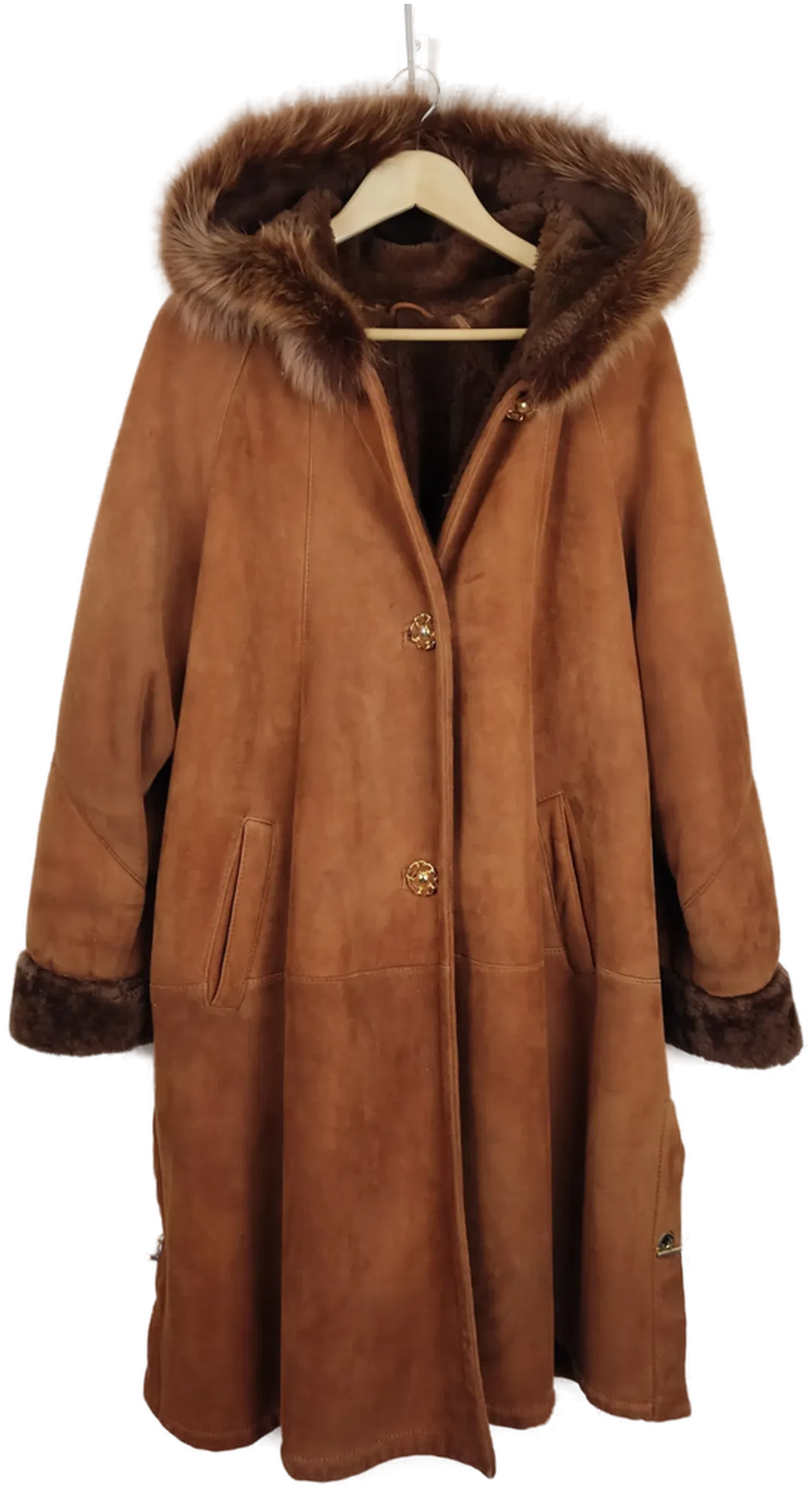 Umberto Kiniger Damen Pelzmantel braun Vintage - Bild 1