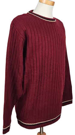 BATY Fashion Vintage Pullover, weinrot - Gr. XXL - Bild 3