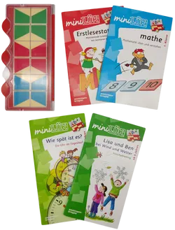 MINI LÜK - Erstes Lesen, Erstes Rechnen 1. Klasse + 2 x LÜK Hefte - westermann lernspiel  - Bild 3