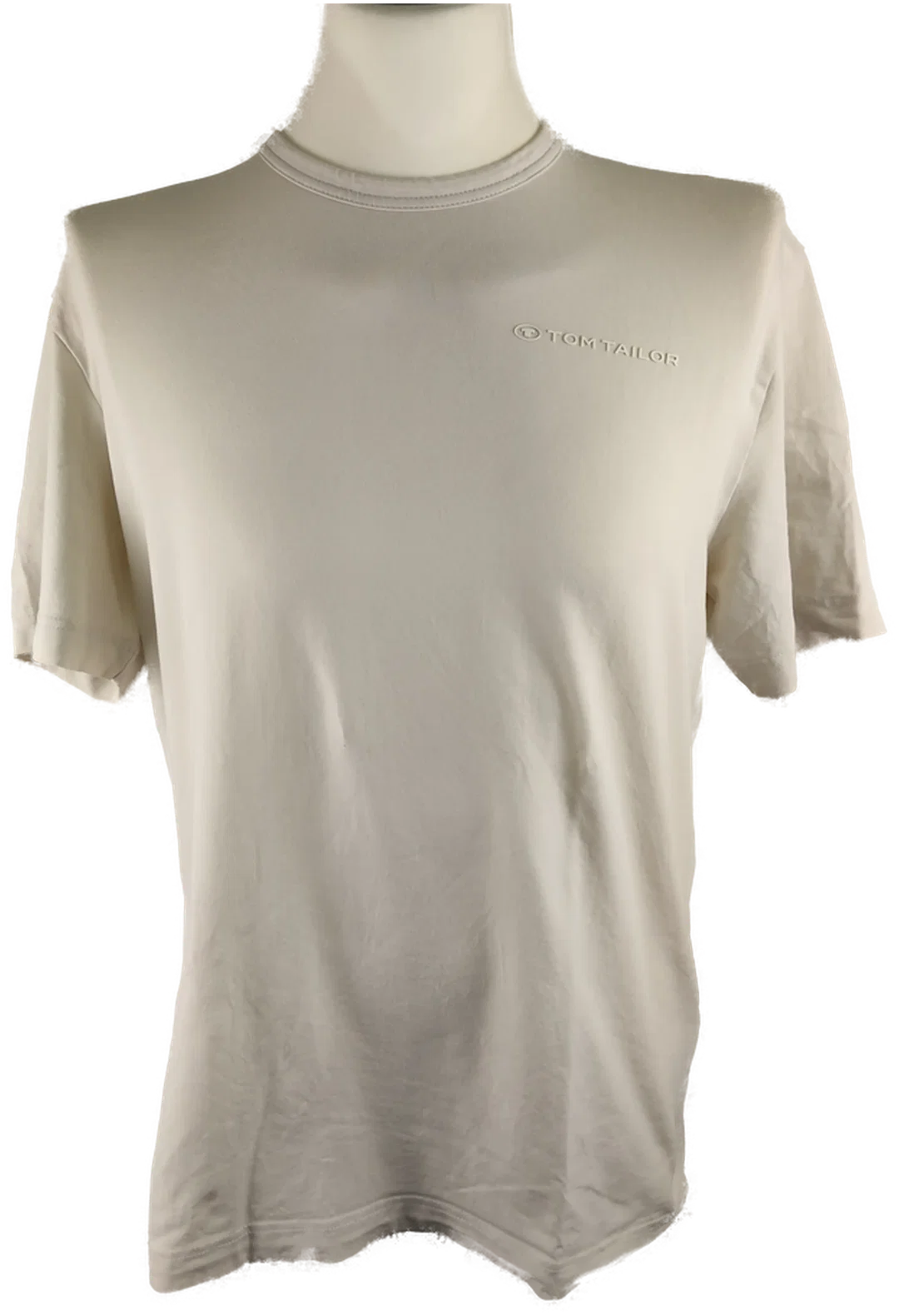 Tom Tailor Herren T-Shirt Beige Unifarben | Sommer-Begleiter - Bild 1