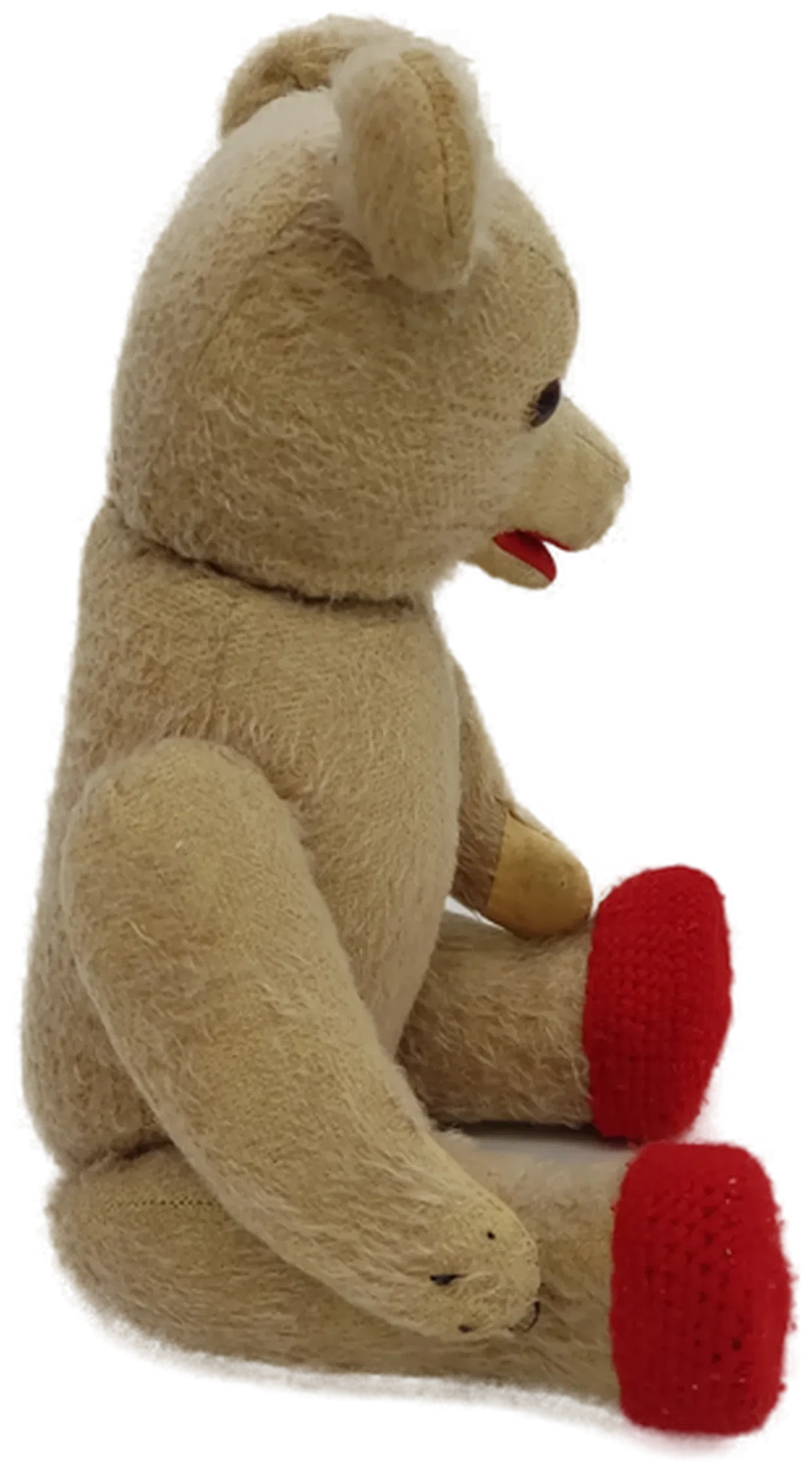 Teddybär Stofftier in braun-rot, Höhe 48cm – Bild 4