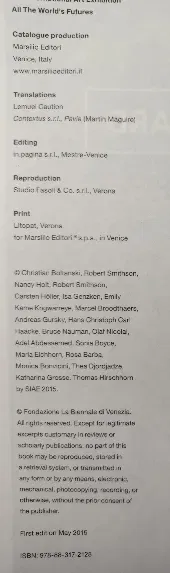 All the World's Futures. Exhibition - La Biennale di Venezia/Biennale Arte 2015 - Bild 3