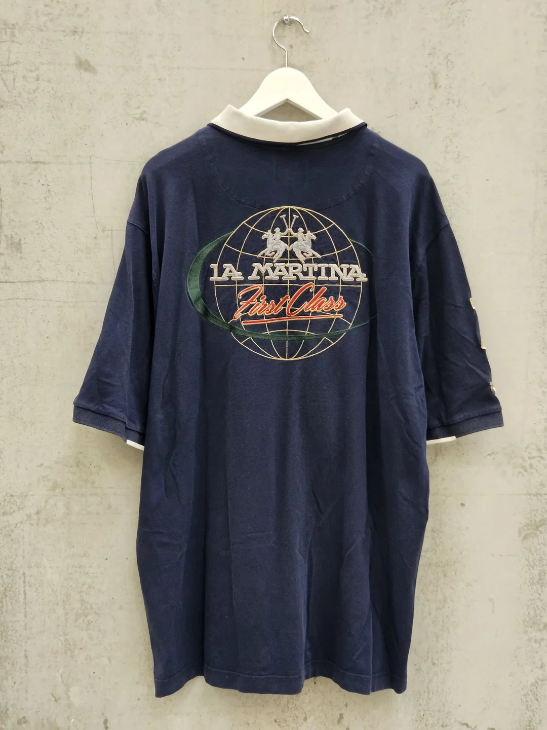 La Martina Herren Polo-Shirt, blau - Gr. XXXL – Bild 2