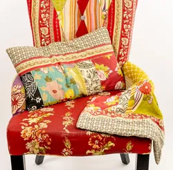 Kare Design - Ohrensessel Patchwork Red - Bild 6
