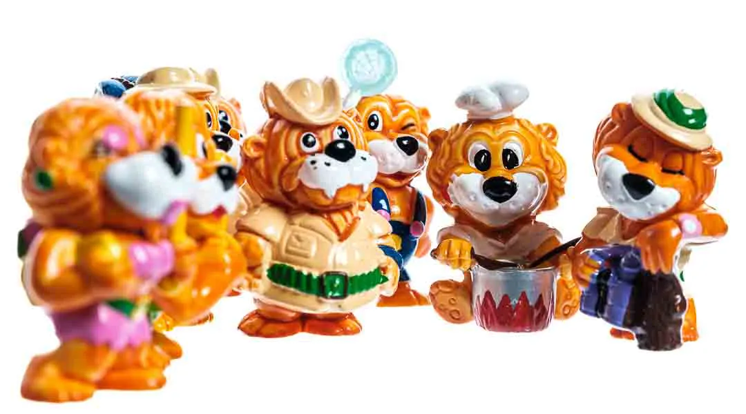 Ü-Eier Setzkastenfiguren 8 Stück "Leo Venturas Italien 1993" – Bild 4