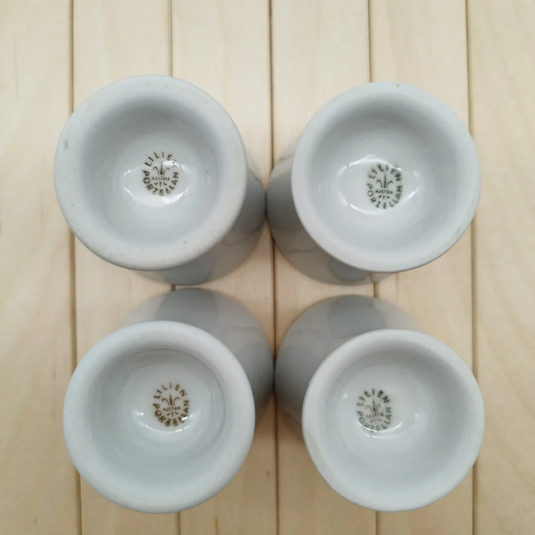 Eierbecher, Lilien Porzellan, Daisy weiß, Set 4 Stk.  – Bild 3