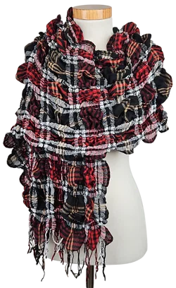 Schal Damen - kariert/ multicolor - Bild 2