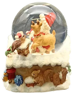 Schneekugel Weihnachtsdekoration mit Sound - Bild 5