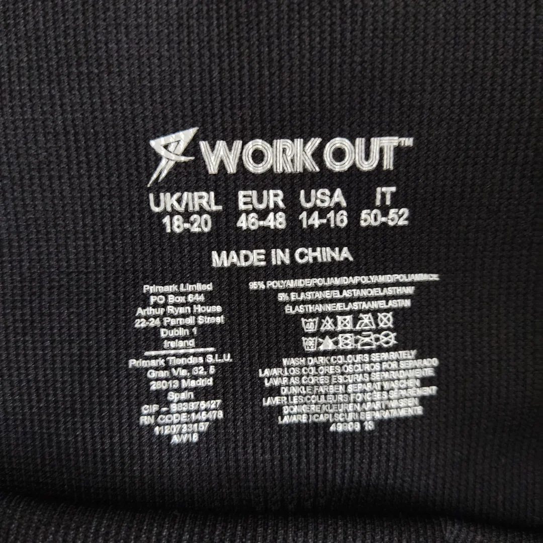 workout Damen Sportleggins schwarz - Gr. 46/48 – Bild 3