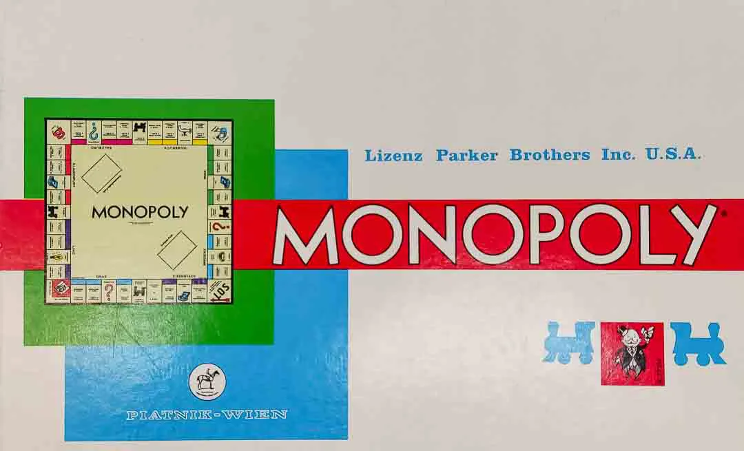 MONOPOLY PIATNIK-WIEN ÖSTERREICH EDITION, ca.1961, vollständig – Bild 2