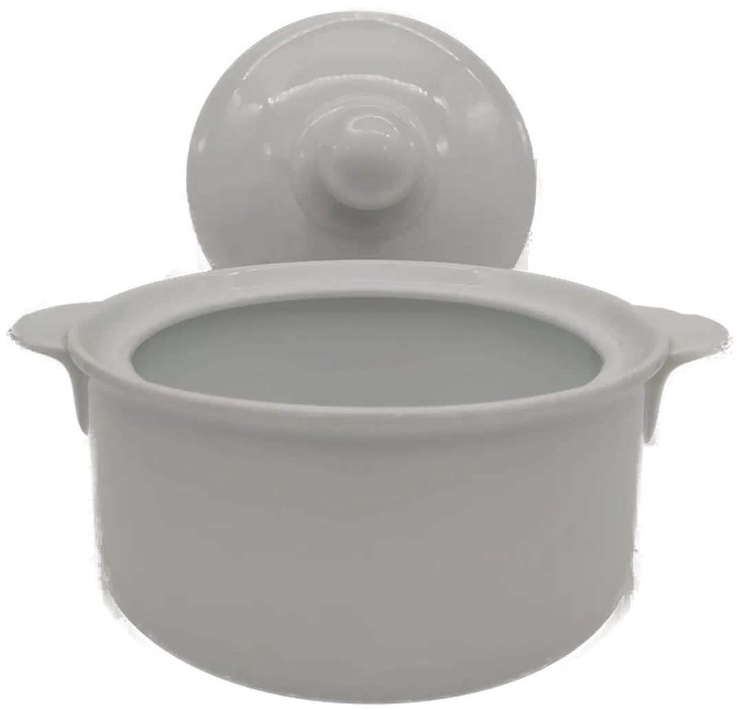 Lilien Porzellan Suppentopf weiß  - Bild 4