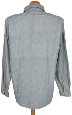 Lands End Herren Hemd blau/weiß - L/50 - Bild 2