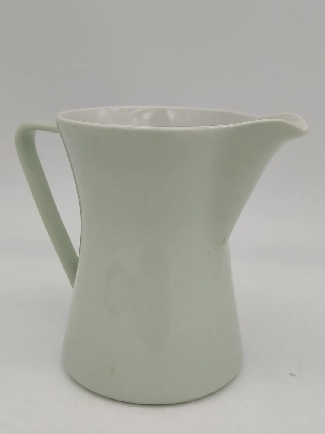 Milchkännchen Vintage Lilien Porzellan Daisy mintgrün - Bild 1