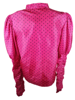 FINK Modell Bluse - Gr. 40 / Polkadot mit Brosche - Bild 5